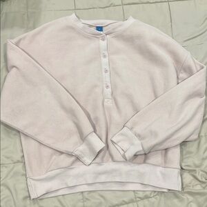 Old Navy Cream Crewneck Sweater Soft Cotton Blend